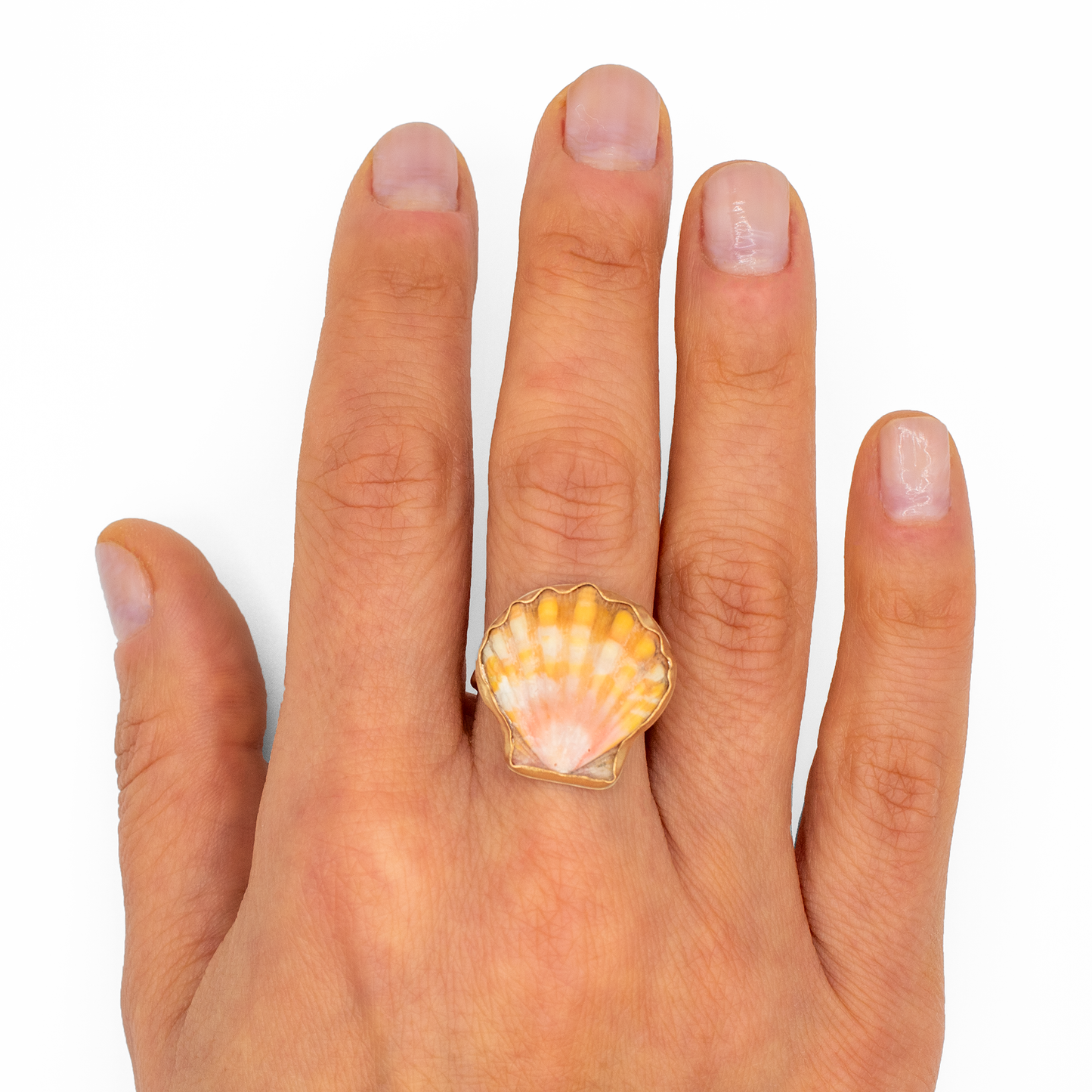 Hawaiian Sunrise Shell Ring