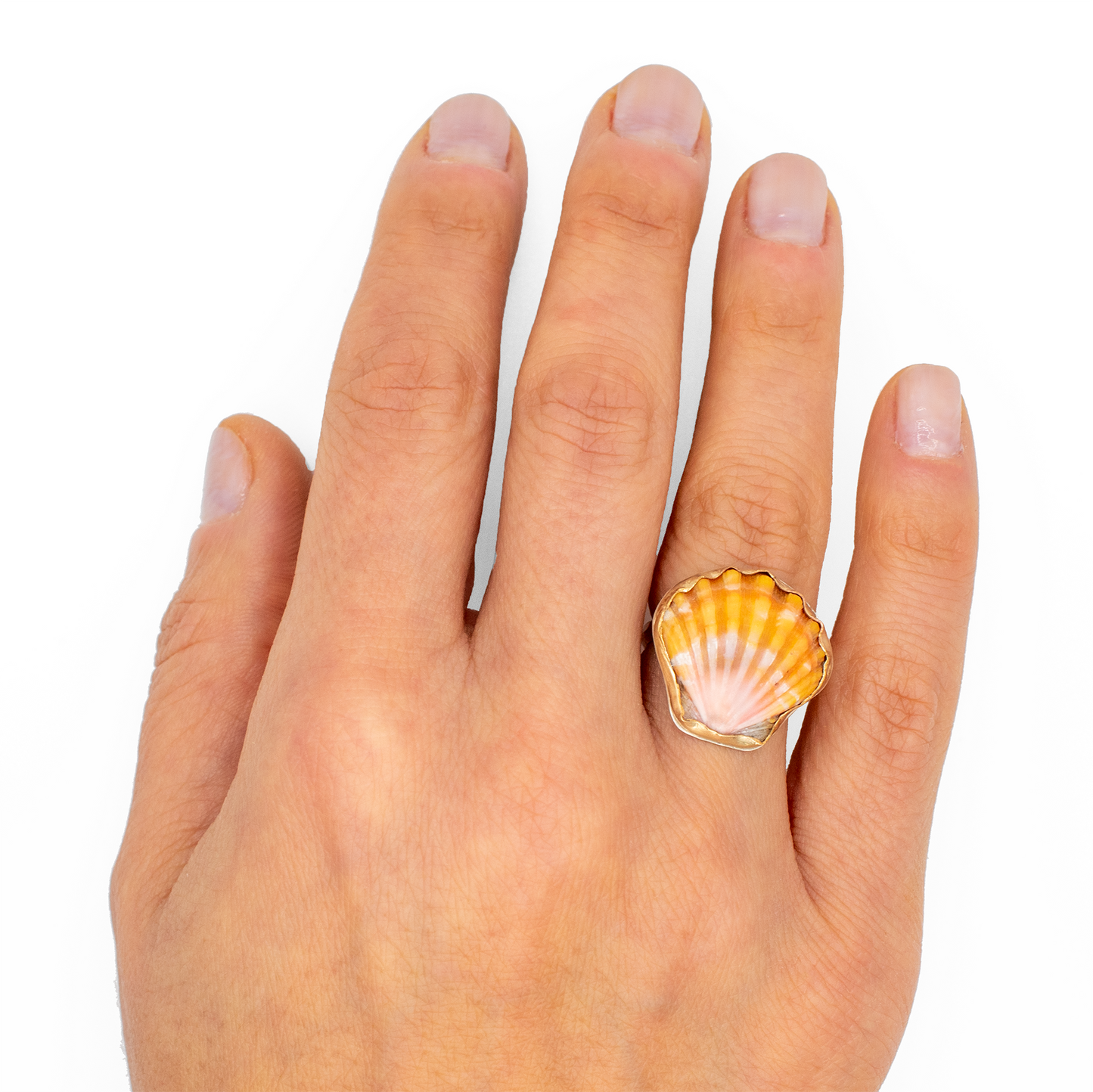 Hawaiian Sunrise Shell Ring