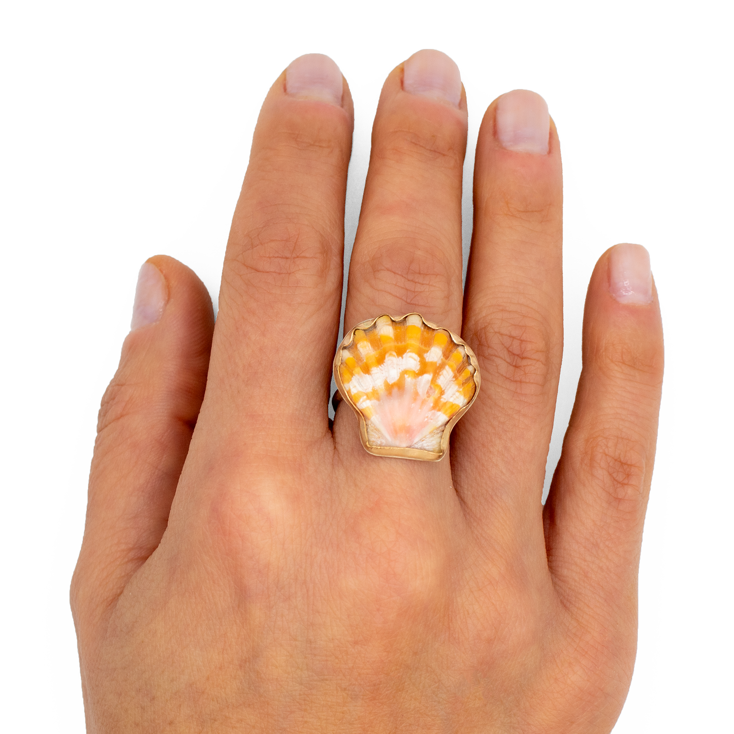Hawaiian Sunrise Shell Ring