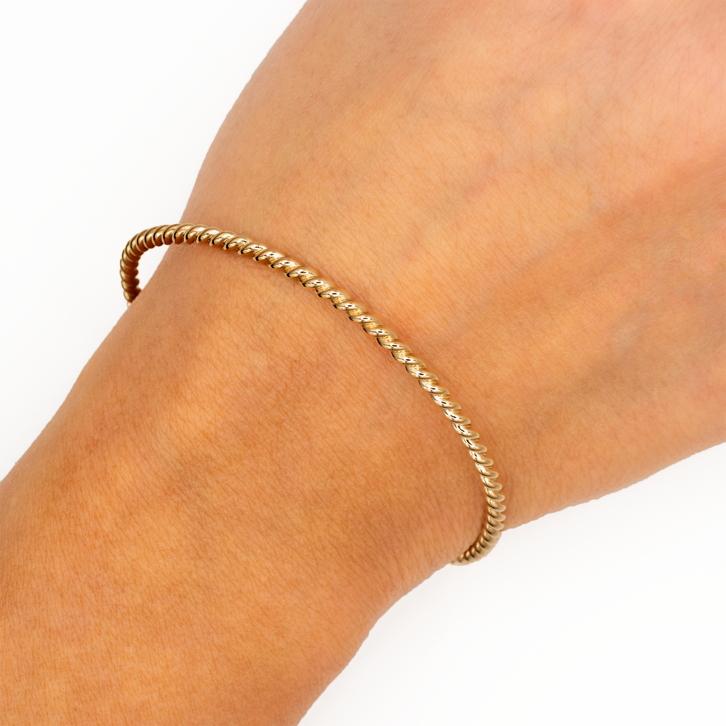 Thin Rope Gold Cuff