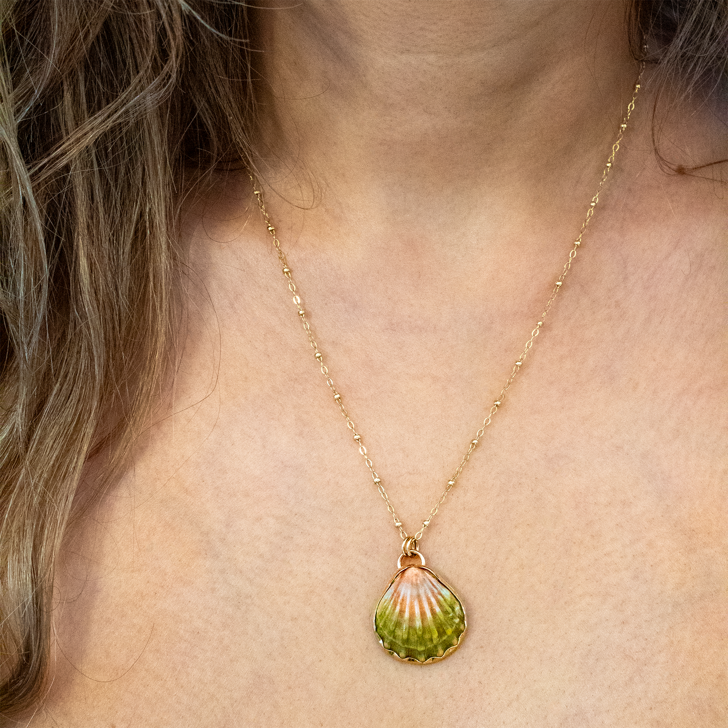 Hawaiian Moonrise Shell Pendant