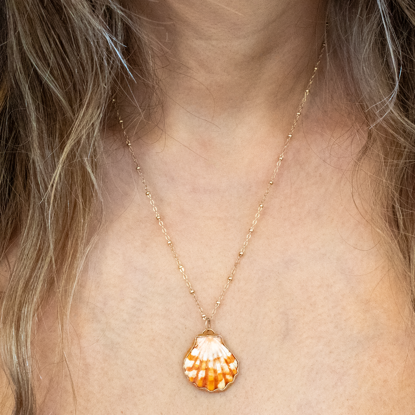 Hawaiian Sunrise Shell Pendant