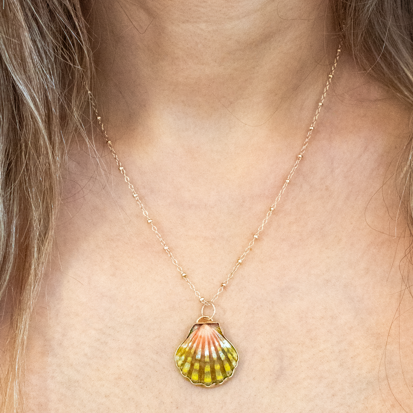 Hawaiian Moonrise Shell Pendant